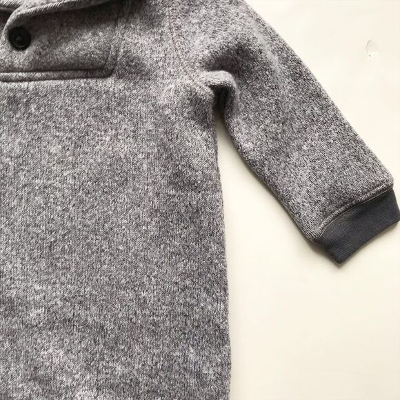 Old navy heather gray Shaw neck  jumpsuit EUC  6-12 months - Picture 3 of 6